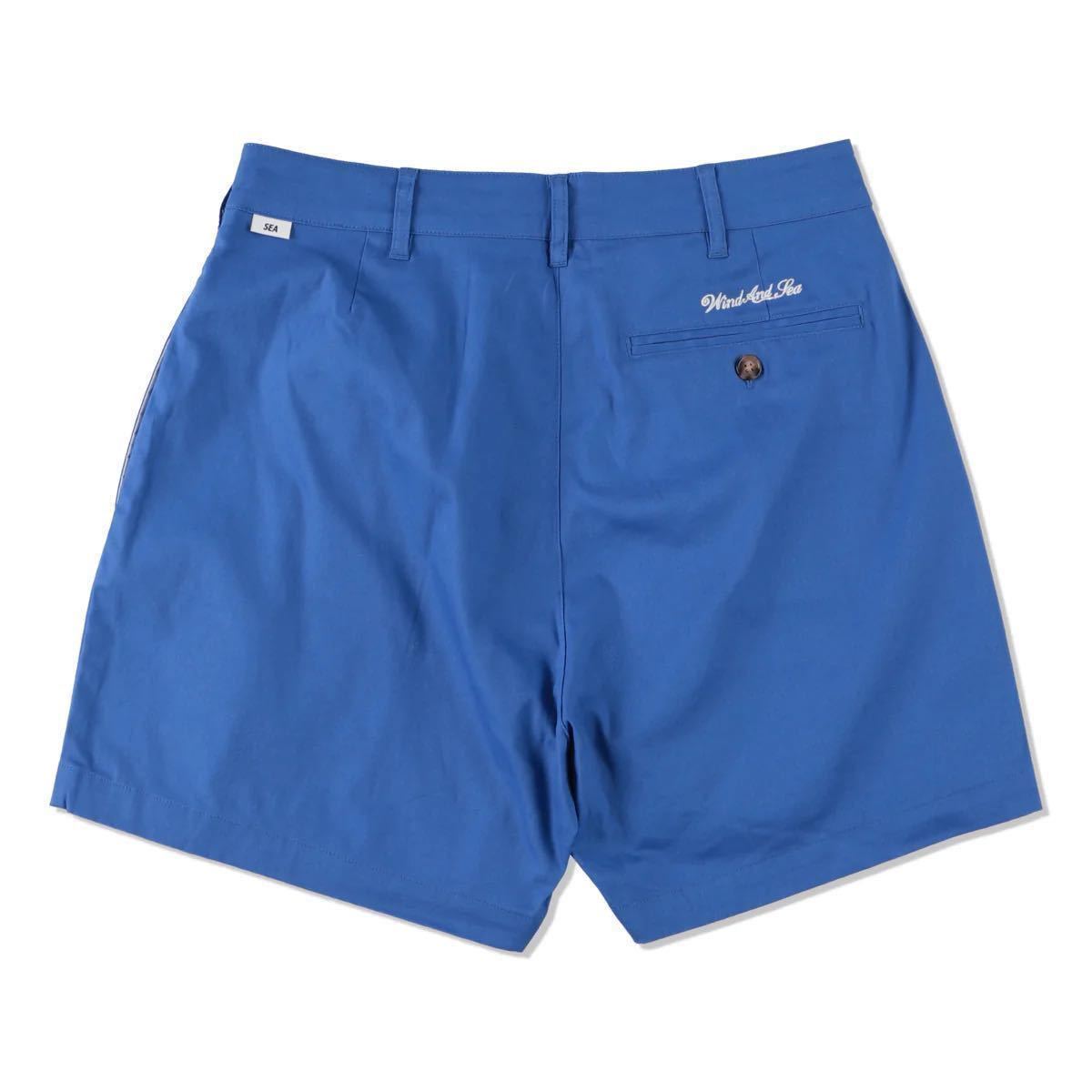 【新品未使用】 22SS 新作 新品 WIND AND SEA ウィンダンシー WDS TWO TUCK SHORTS ショーツ ショートパンツ BLUE ブルー 青色 即決あり_画像2