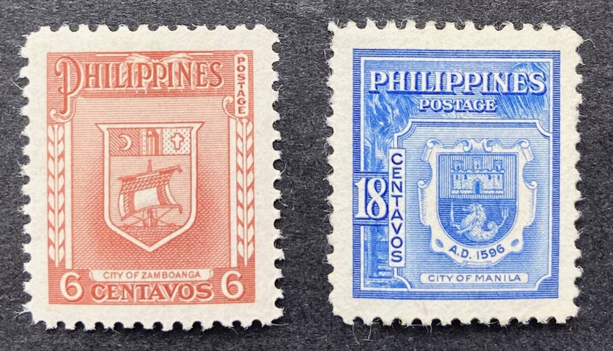 【フィリピン共和国】1951年発行 主要都市紋章切手シリーズ（MANILA 18c/ZAMBOANGA 6c）： 各単片と各米国宛エンタイア＋FDC （MANILA18c）_画像7