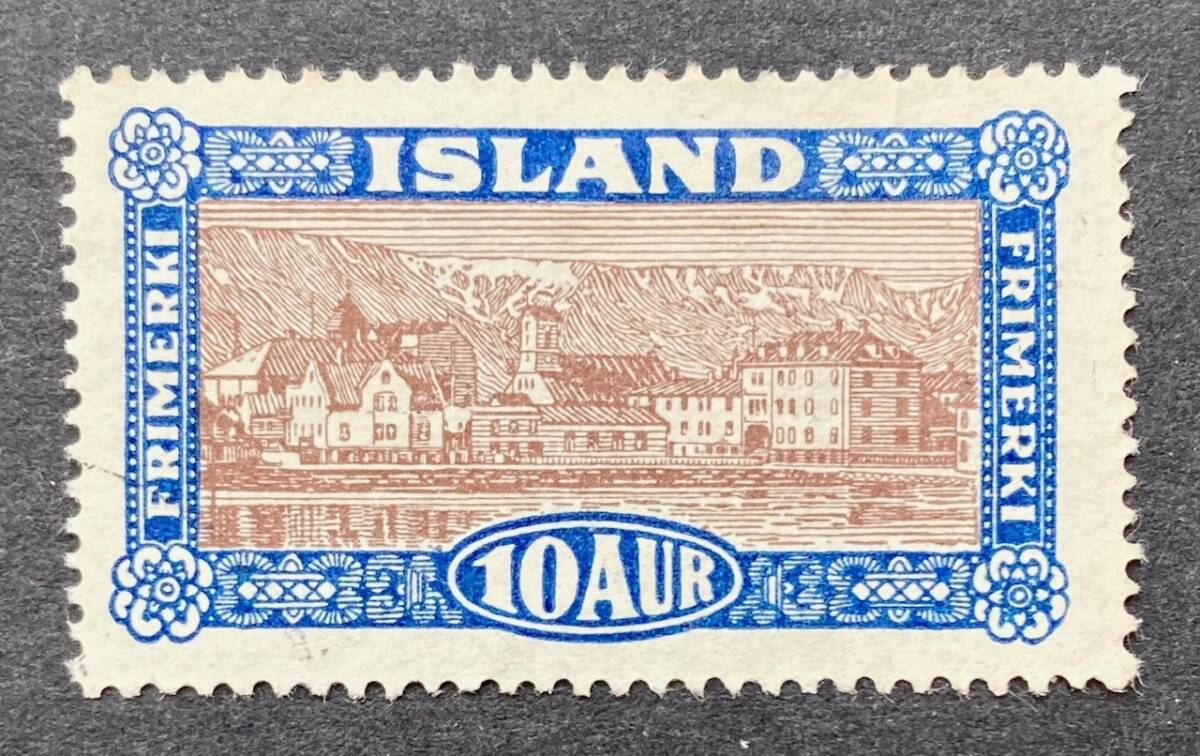 【アイスランド】1925年発行 風物図案切手 4種 使用済 ＊美品の画像3