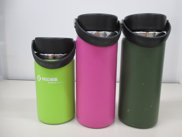 3267FEZ◎Hydro Flask ハイドロフラスク 水筒 ボトル 5点セット 354ml～709ml◎中古_画像3