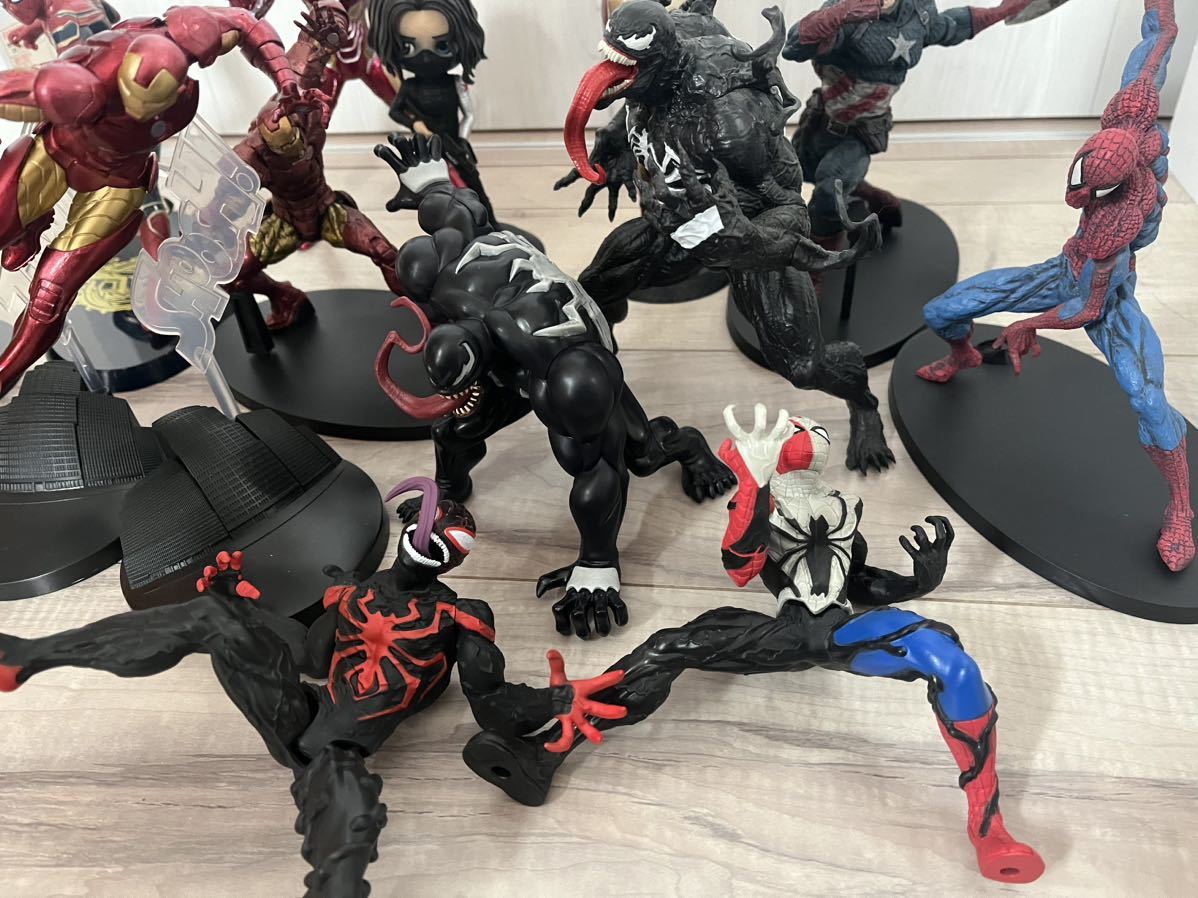 スパイダーマン アイアンマン プレミアム フィギュア ヴェノム ジャンク まとめ 大量 セット_画像6