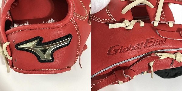 【未使用】MIZUNO/ミズノ 軟式 グローブ 内野手用 グローバルエリート H selection SIGNA 1AJGR28503 /080の画像5