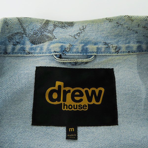 ☆drew house/ドリューハウス 総柄 プリント デニム ジャケット/パンツ セットアップ M/34 /080_画像3