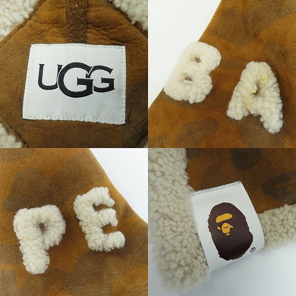 ☆UGG×A BATHING APE/アグ×アベイシングエイプ ムートンコート/M /100_画像4