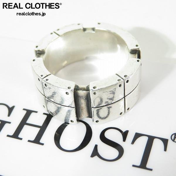 【ギャラ付き】GHOST/ゴースト ARMOR RING/アーマー リング RG002/19号 /LPL_詳細な状態は商品説明内をご確認ください。