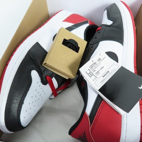 【未使用】NIKE/ナイキ AIR JORDAN 1 RETRO LOW OG/エアジョーダン1 レトロ ロー ブラック トゥ CZ0790-106/29 /080_画像7