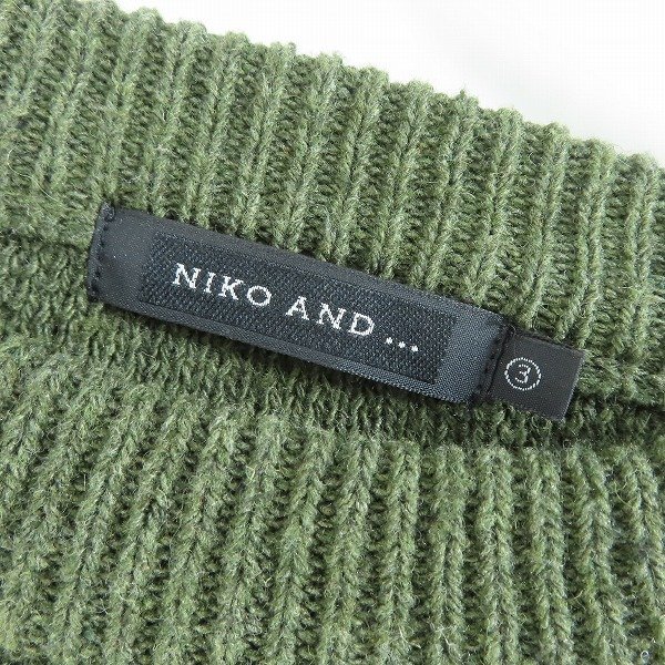 ☆niko and.../ニコアンド ニット 胸ポケット ON96ME95KO/3/M /060_画像3