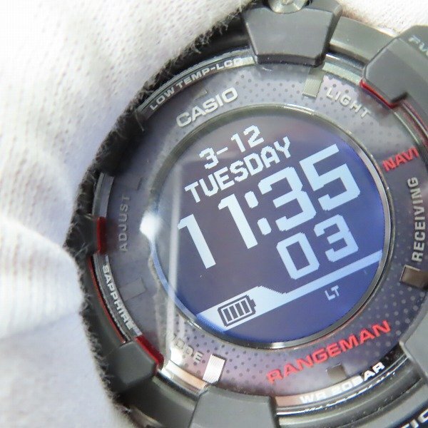 G-SHOCK/Gショック RANGEMAN レンジマン タフソーラーBluetooth同期機能 GPSナビ 腕時計 GPR-B1000-1JR /000の画像6