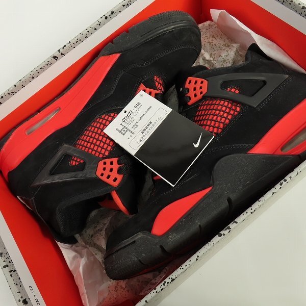 NIKE/ナイキ AIR JORDAN 4 RETRO RED THUNDER/CRIMSON/エアジョーダン4 レトロ レッド サンダー/クリムゾン CT8527-016/26 /080_画像9