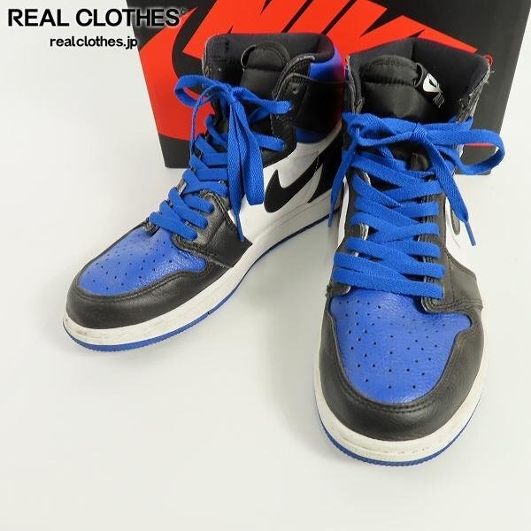 NIKE/ナイキ AIR JORDAN 1 RETRO HIGH OG ROYAL TOE/エアジョーダン1 ロイヤル トゥ 555088-041/27 /080_詳細な状態は商品説明内をご確認ください。