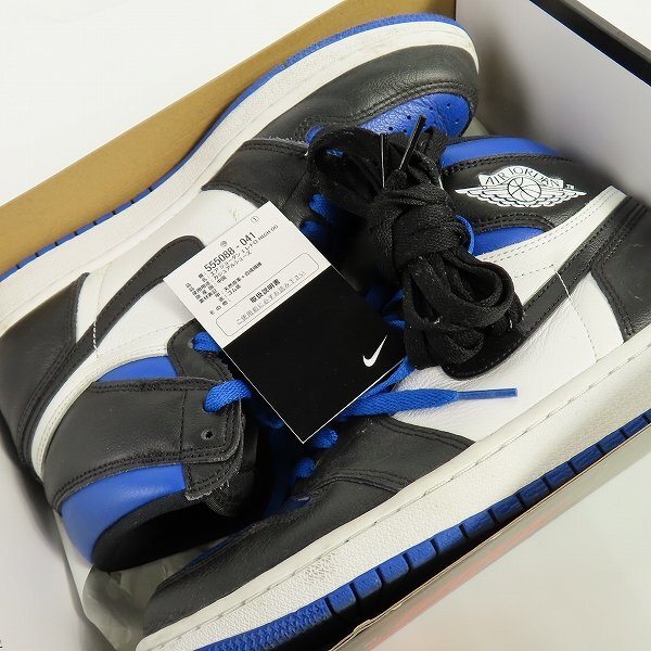 NIKE/ナイキ AIR JORDAN 1 RETRO HIGH OG ROYAL TOE/エアジョーダン1 ロイヤル トゥ 555088-041/27 /080_画像9