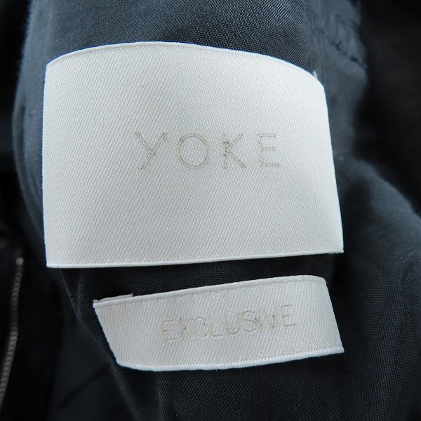 ☆YOKE/ヨーク ゴートレザー サイドジップジャケット YK22AW0509B/3 /080_画像3