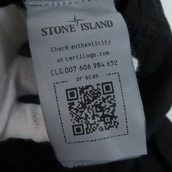 ☆【未使用】STONE ISLAND/ストーンアイランド 24SS OLD EFFECT BRUSHED COTTON OVERSHIRT オーバーシャツ 8015119WN/XL /000_画像5