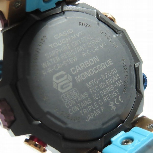 G-SHOCK/Gショック MT-G マルチカラー カーボン 電波ソーラー 腕時計 レインボーマウンテン MTG-B2000XMG-1AJR /000_画像4