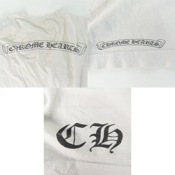 ☆【JPタグ】CHROME HEARTS/クロムハーツ スクロールラベル CHロゴプリントポケット 半袖Tシャツ 2212-304-0599/M /LPL_画像8