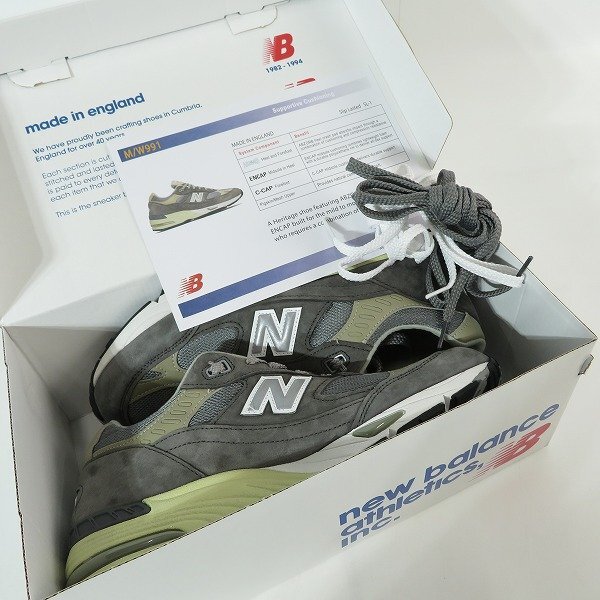 NEW BALANCE/ニューバランス イングランド製 40周年 スニーカー M991UKF/US8.5 /080_画像9