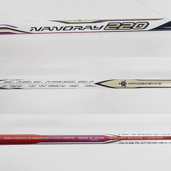 YONEX/ヨネックス NANORAY 220/ナノレイ 220 バドミントン ラケット 同梱×/D1X_画像4