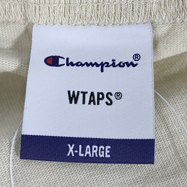 ☆【未使用】WTAPS×Champion/ダブルタップス×チャンピオン ロングスリーブ Tシャツ C8-U421/XL /000_画像3