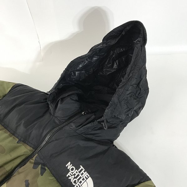 ☆THE NORTH FACE/ノースフェイス Novelty Nuptse Jacket/ノベルティーヌプシジャケット/ダウン 迷彩/カモ ND91842/S /080_画像7