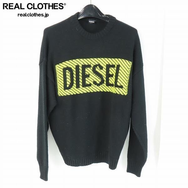 ☆DIESEL/ディーゼル ボックス ロゴニット/セーター M /060_詳細な状態は商品説明内をご確認ください。