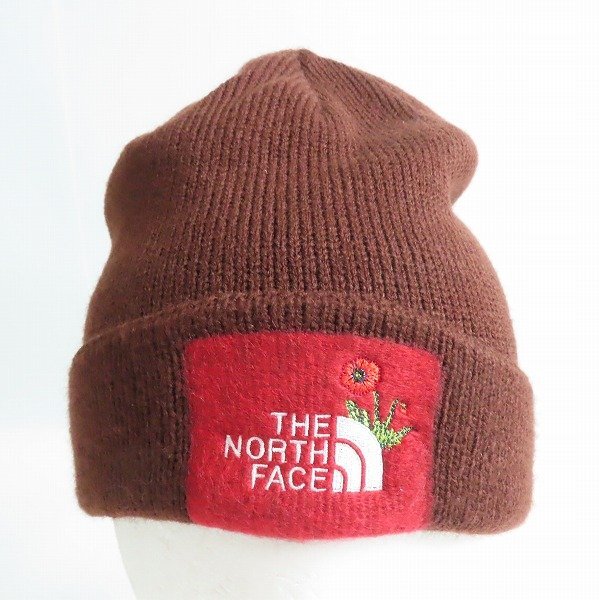 THE NORTH FACE/ノースフェイス スクエアロゴ 花刺繍 ニット帽/ビーニー NF0A3FJ5 /LPL_画像2