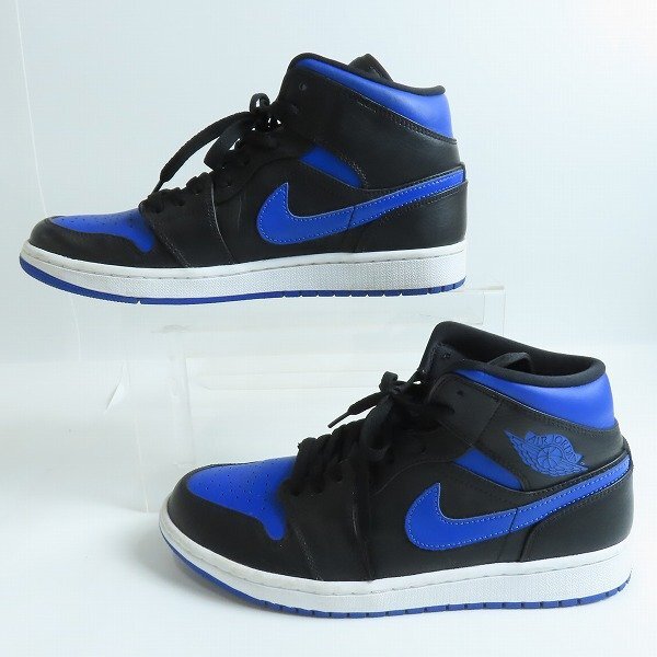 NIKE/ナイキ AIR JORDAN 1 MID HYPER ROYAL エアジョーダン1 554724-068/27 /080_画像4