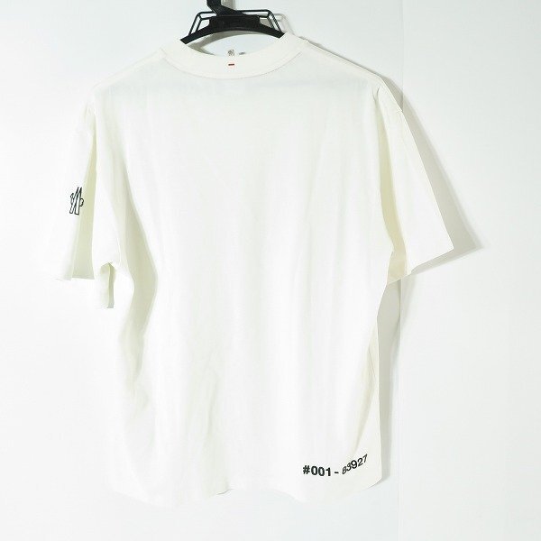 ☆MONCLER/モンクレール T-SHIRT MANICA CORTA ラバーロゴ 半袖Tシャツ XS /LPLの画像2