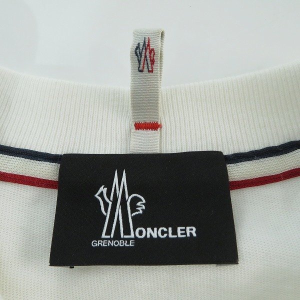 ☆MONCLER/モンクレール T-SHIRT MANICA CORTA ラバーロゴ 半袖Tシャツ XS /LPLの画像3