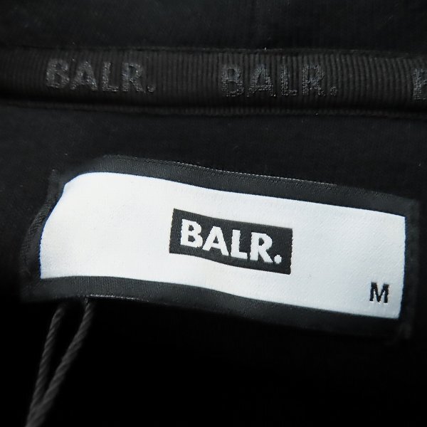 ☆【未使用】BALR/ボーラー 23AW Q-SERIES STRAIGHT CLASSIC HOODIE 裾ジップパーカー B1261.1003/M /060_画像3