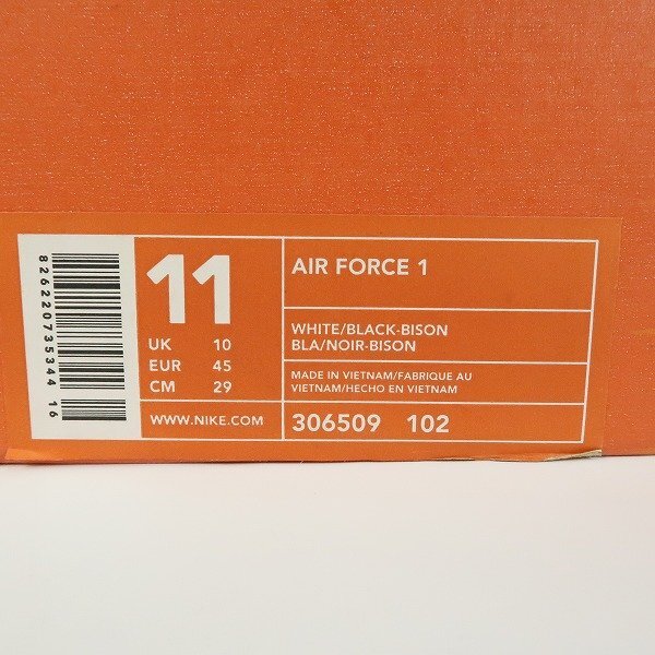 NIKE/ Nike AIR FORCE 1 LOW/ Air Force 1 low JD sport special order 306509-102/29 /080