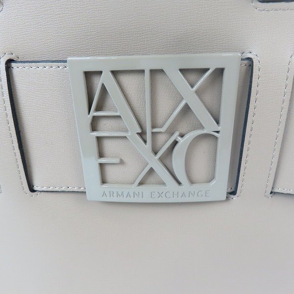 ARMANI EXCHANGE/アルマーニエクスチェンジ 2WAY ショルダーバッグ/トートバッグ バックルロゴ AEL9426890A874 /080_画像5