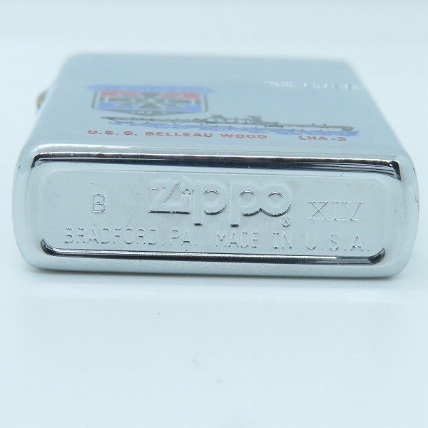 ZIPPO/ Zippo -USS Belleau Wood LHA-3/ Velo - wood a little over .. land . print 1998 year made /LPL