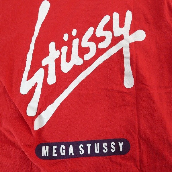 ☆STUSSY/ステューシー 90s 紺タグ オールドステューシー プリント Tシャツ M /LPL_画像8