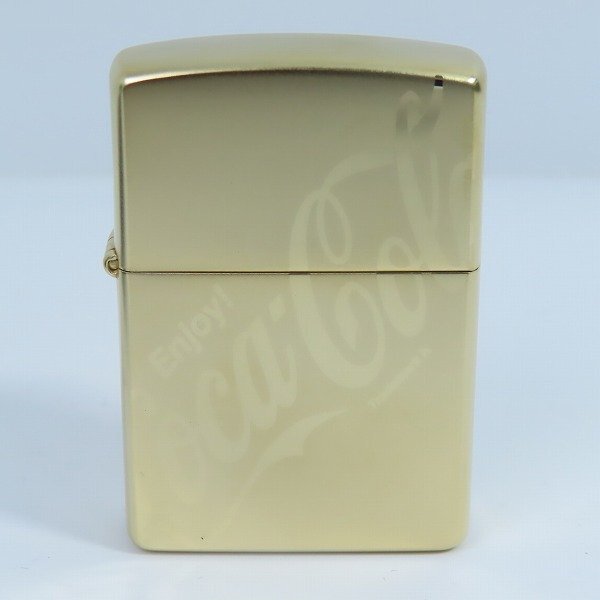 ZIPPO/ジッポー コカ・コーラ ロゴ ゴールド 2003年製 /LPLの画像2