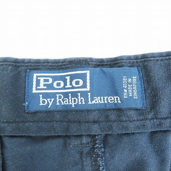 POLO by RALPH LAUREN/ポロバイラルフローレン コットン チノパンツ ネイビー 32/30 /060_画像5