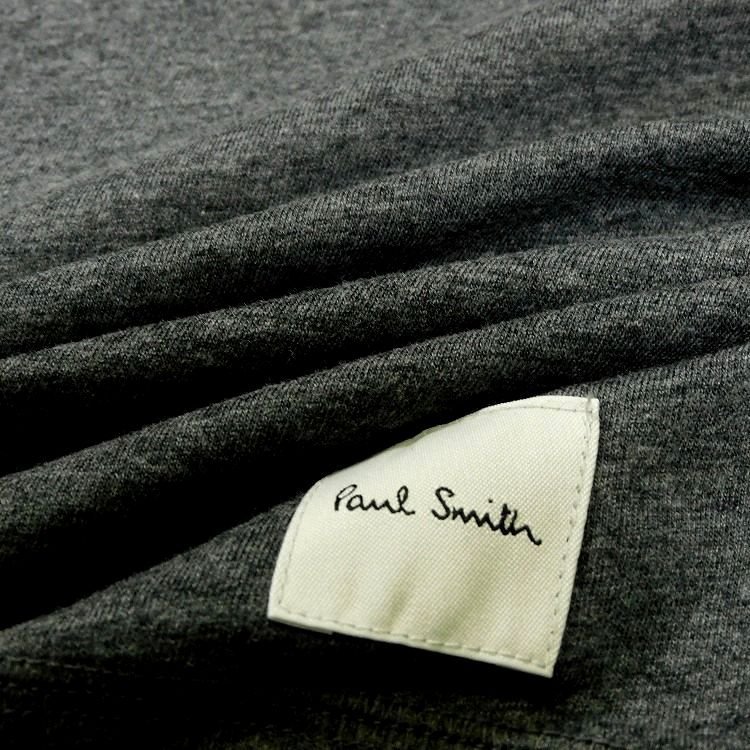 新品 ポールスミス 長袖カットソー L 濃灰 マルチストライプ マルチラビット うす手 ロンTシャツ Paul Smith メンズ【2987】_画像7