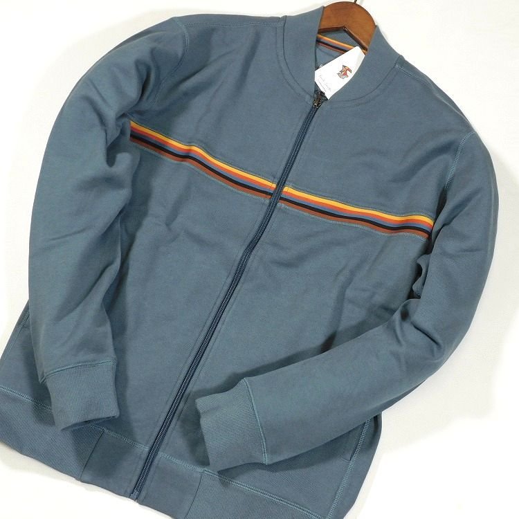  new goods regular price 15,950 jpy Paul Smith Zip up jacket LL(XL) artist stripe line sweat Paul Smith men's [3032]