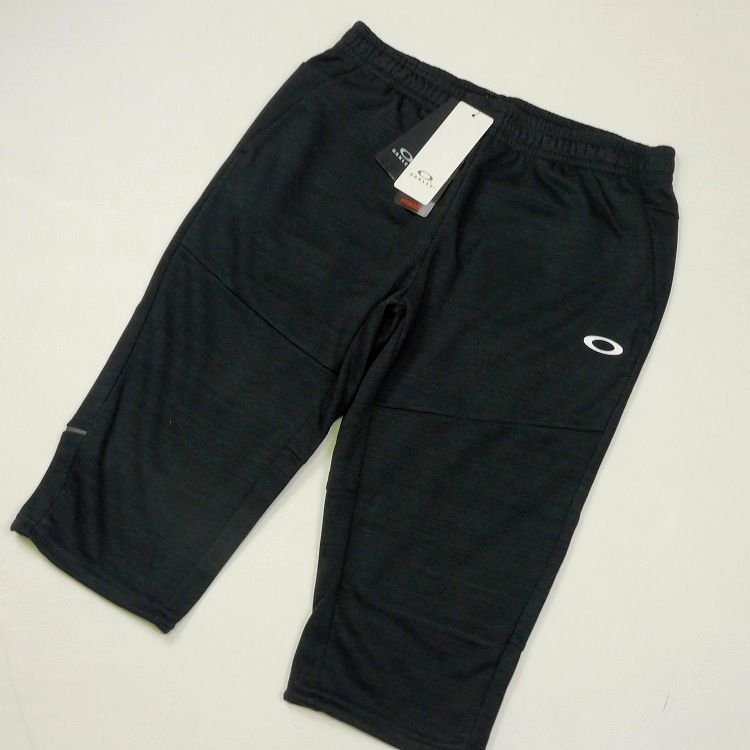 新品 即決 オークリー 3/4パンツ クロップドパンツ XXL(91-96cm) 黒 ENHANCE LT FLEECE3/4 PANT ハーフパンツ 吸汗速乾 メンズ【B2638】_画像2