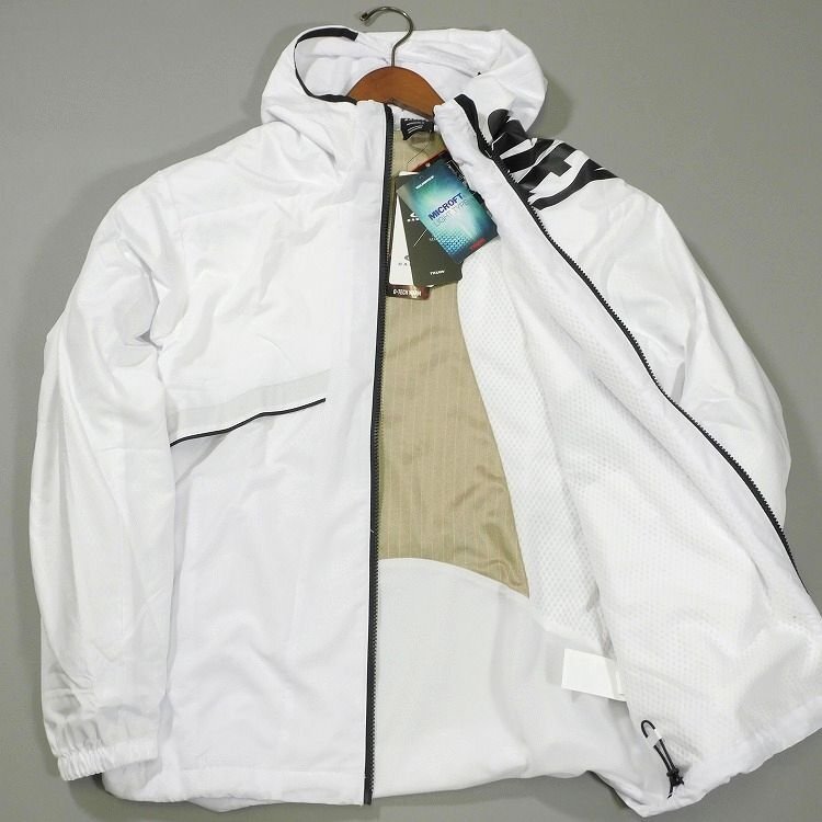 新品 オークリー フーディージップジャケット XL 白 ロゴ 撥水 防風 保温 OAKLEYL メンズ 【3052】_画像5