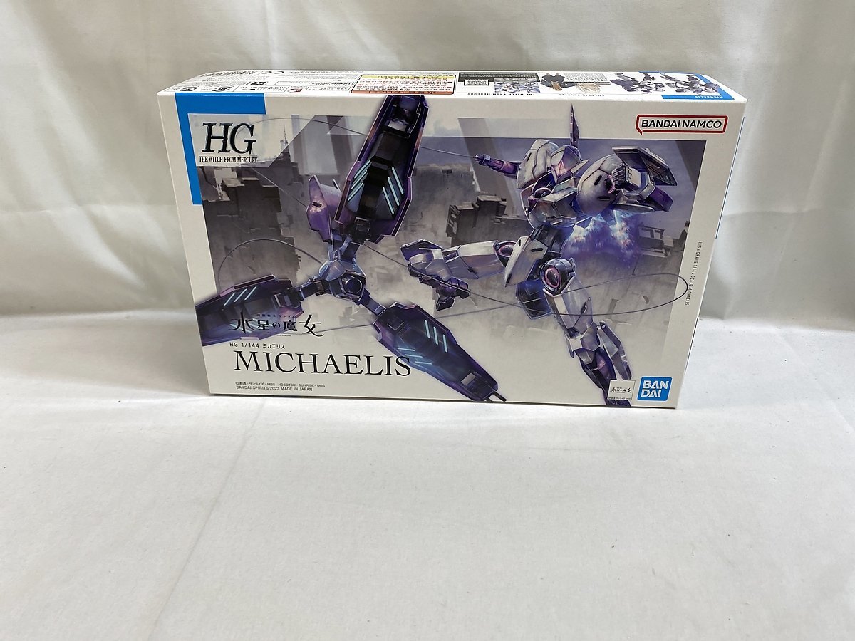 【1円～】【未開封】HG 機動戦士ガンダム 水星の魔女 ミカエリス 1/144スケール 色分け済みプラモデル_画像1