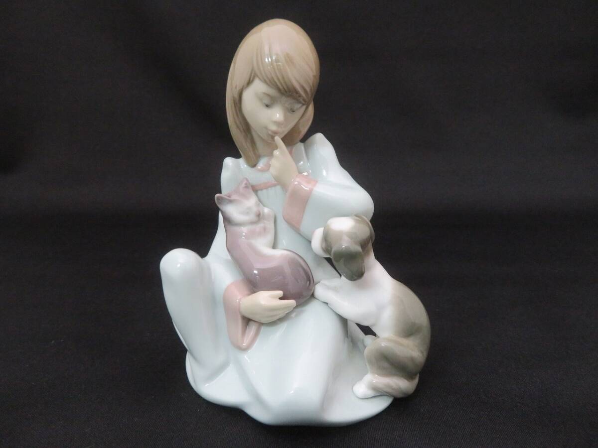 リヤドロ 起こしちゃだめよ LLADRO 5640 フィギュリン 少女 西洋陶磁 置物_画像1