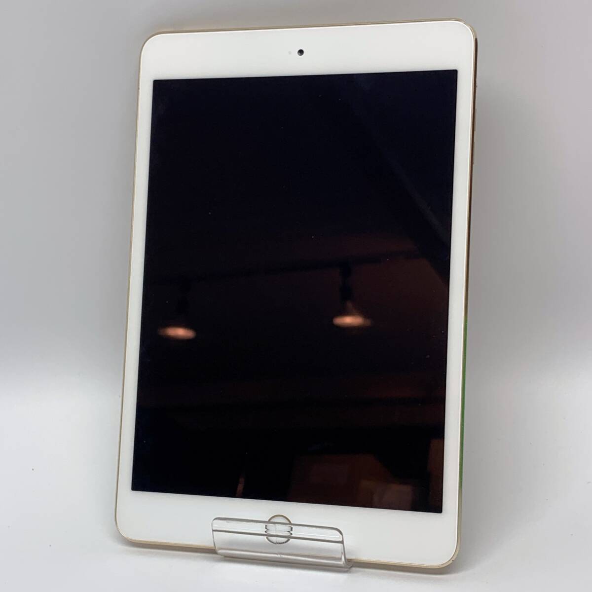 tu098 Apple アップル iPad mini 第3世代 128GB MGYK2J/A A1599 Wi-Fi ゴールド ※中古_画像3