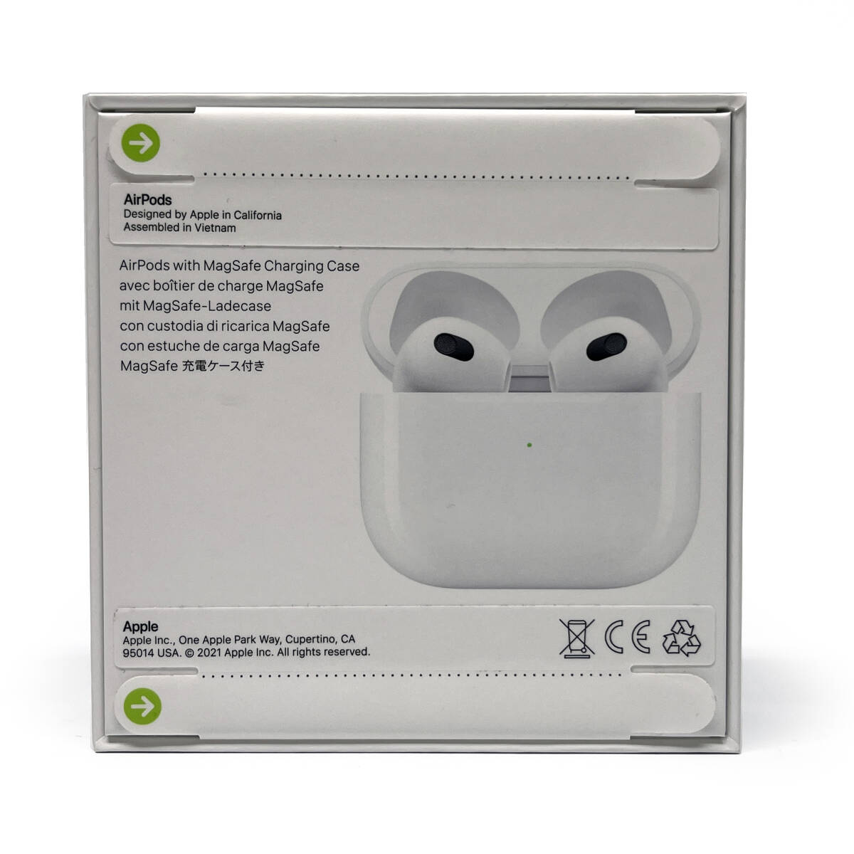tu100 【未開封】 Apple AirPods 3rd generation 第3世代 MagSafe Charging Case MME73J/A A2564 A2565 A2566 ワイヤレスイヤホン_画像3