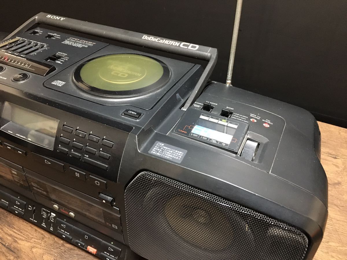 SONY CD ラジカ カセットレコーダー ドデカホーン CFD-DW97 ラジカセ ジャンク_画像5