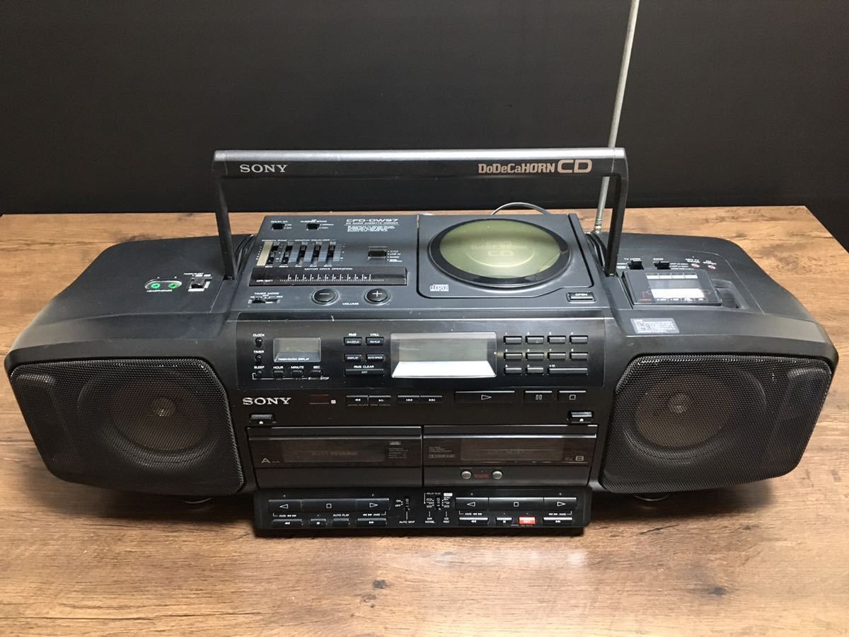 SONY CD ラジカ カセットレコーダー ドデカホーン CFD-DW97 ラジカセ ジャンク_画像1