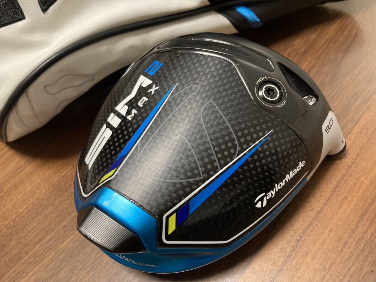 【送料無料】テーラーメイド★TaylorMade SIM2 MAX 9° シム2マックスヘッドのみ 1w ヘッドカバー付の画像1