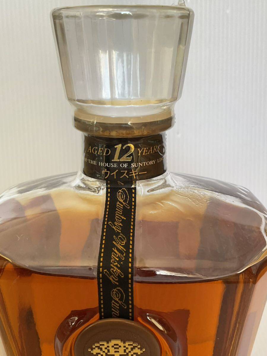 古酒・SUNTORY CREST AGED 12YEARS WHISKY 700ml 43% モルトグレーン サントリークレスト 12年 ウイスキー_画像4