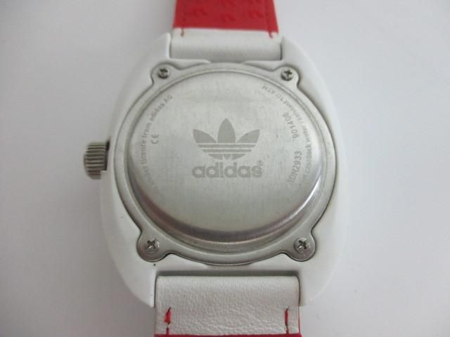 中古 アディダス adidas スタンスミス 腕時計 ADH2933 ホワイト×レッド ユニセックス 男女兼用_画像6