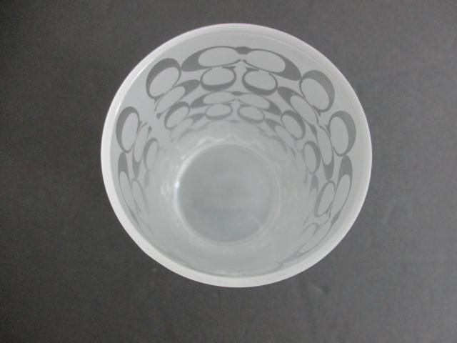 未使用 コーチ COACH シグネチャー グラス タンブラー ガラスコップ 3点セット 食器_画像4
