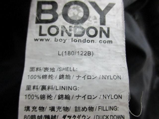優良品 ボーイロンドン BOY LONDON ジャケット ダウンジャケット ナイロン L 黒 ブラック レディース_画像8